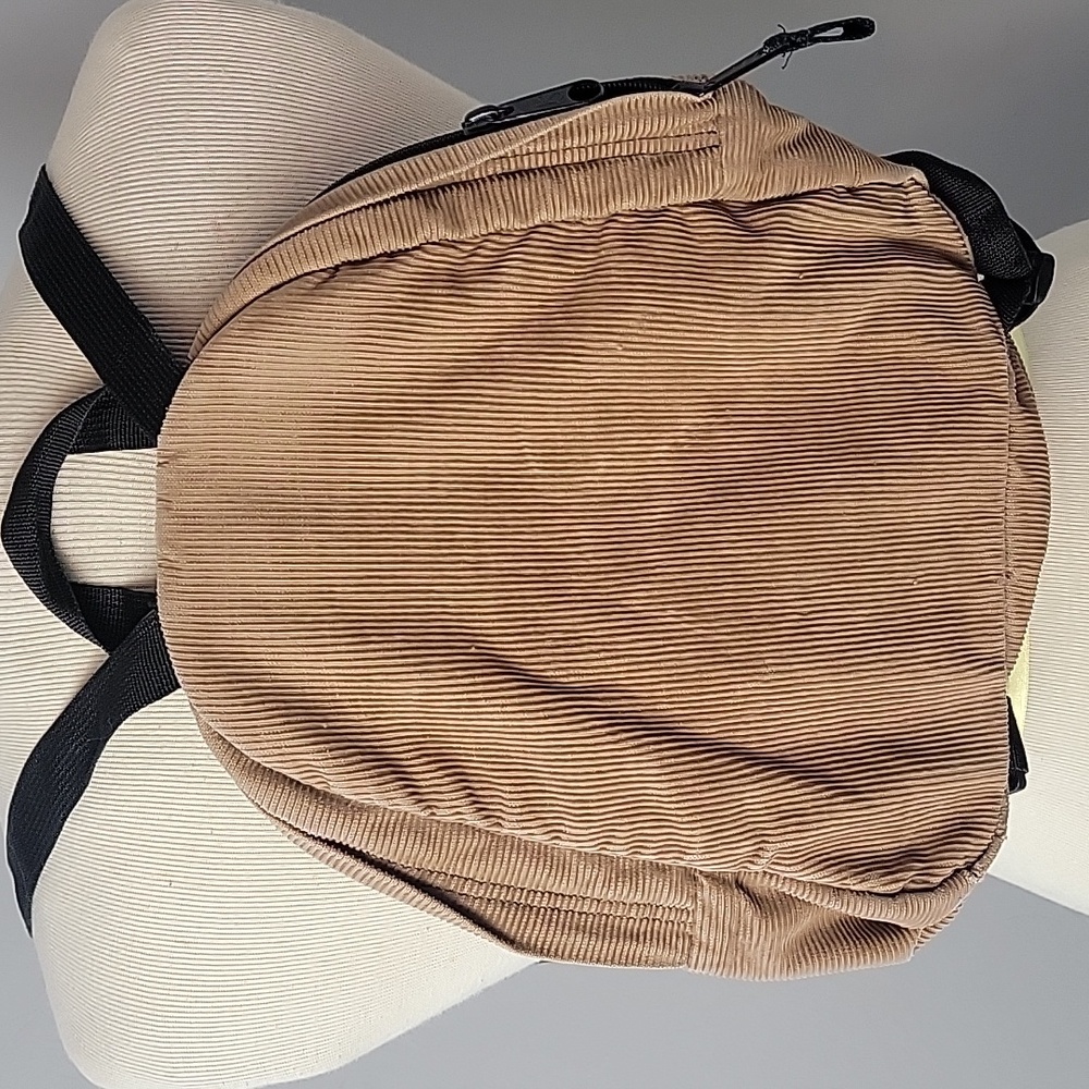 JANSPORT Half Pint VTG Mini Tan Corduroy Y2K 90s Academia Purse Small Backpack - Picture 3 of 12